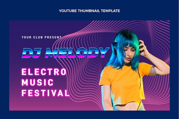 Minimal music festival youtube thumbnail