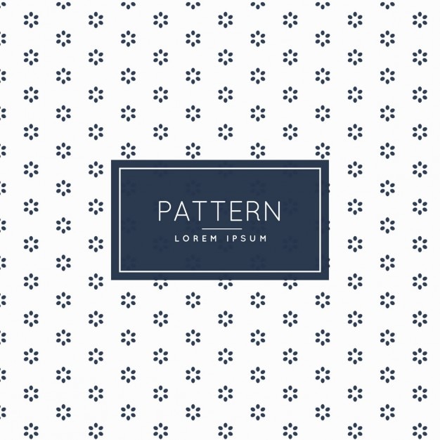 Minimal patroon met bloemen vormen