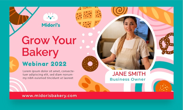 Minimale bakkerij webinar sjabloon