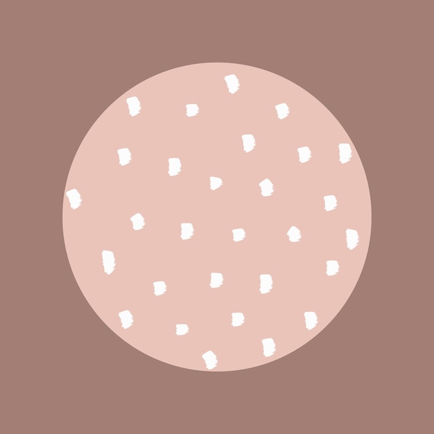 Minimale polka dot doodle sociaal verhaal hoogtepunt ontwerp resource vector