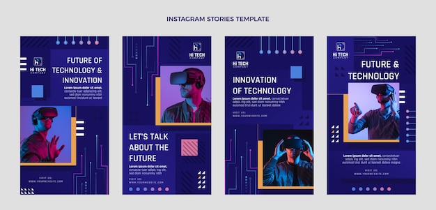 Minimale technologie instagramverhalen