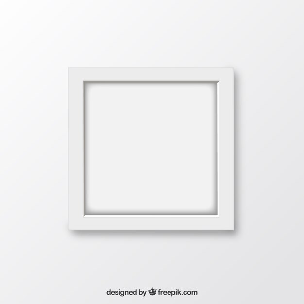 Minimalistisch wit frame