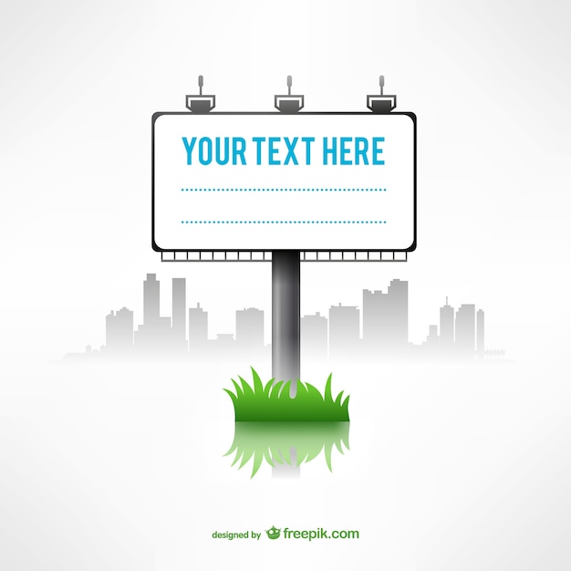 Gratis vector minimalistische billboard template