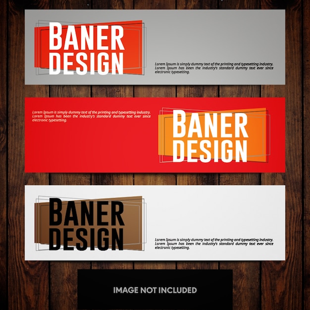 Minimalistische ontwerpsjablonen voor banners