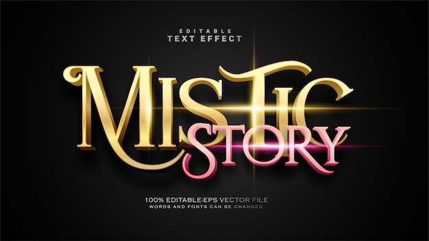 Mistic story text effect