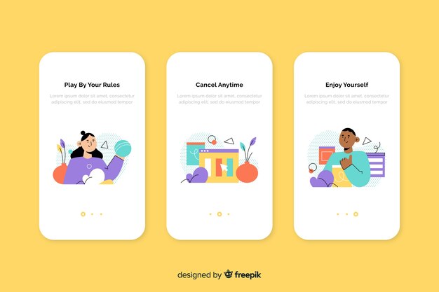 Mobiele app-concept