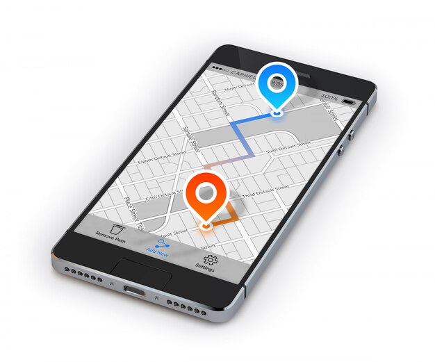 Mobiele navigatie voor smartphones