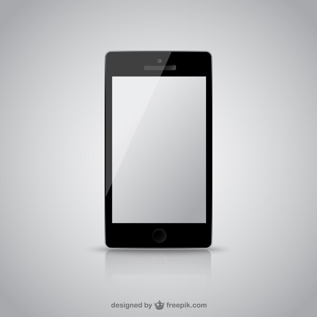 Mobiele telefoon met een leeg scherm
