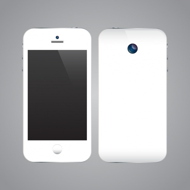 Gratis vector mobiele telefoon mock up