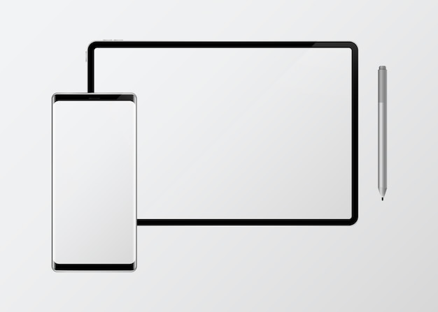 Mockup-set voor digitaal apparaat