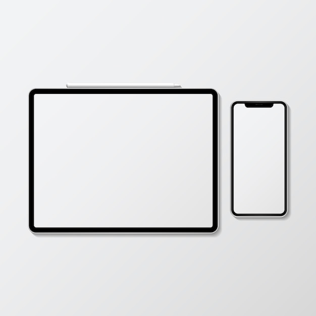 Mockup-set voor digitaal apparaat