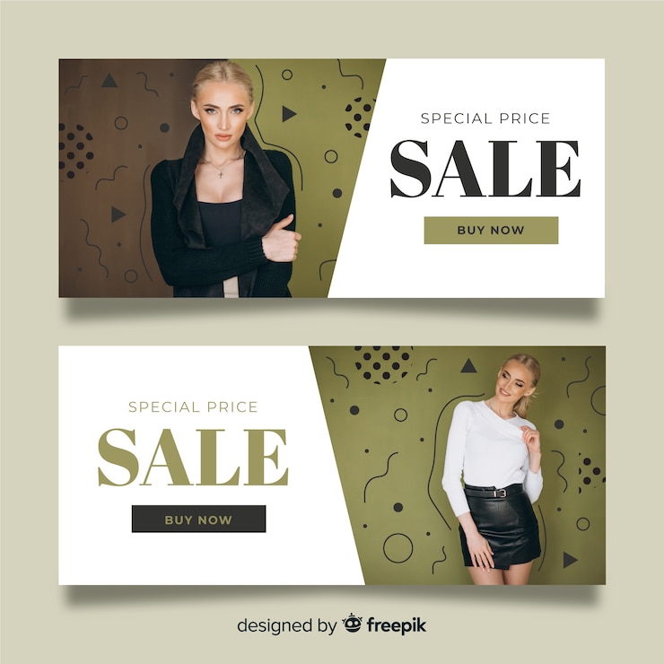 Gratis Vector mode verkoop banners
