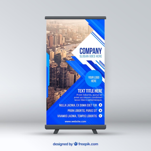 Gratis vector modern business roll up