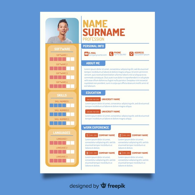 Modern CV sjabloon