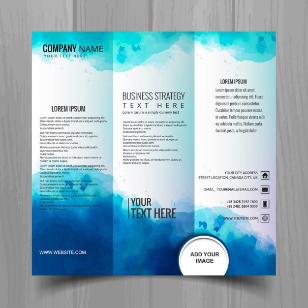 Modern drieluik brochure