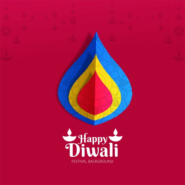 Modern elegant diwali design