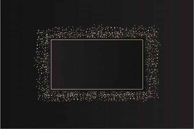 Modern glitterframe met glitters