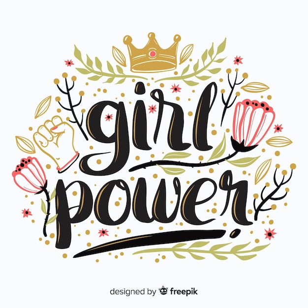 Gratis vector modern hand getrokken feminismeconcept