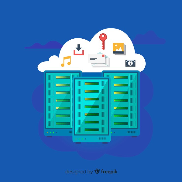 Gratis Vector modern internet wolk concept