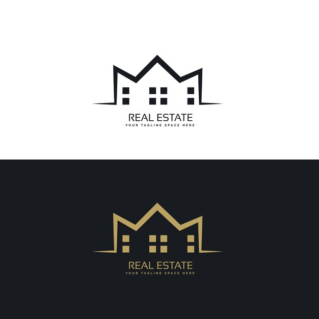 modern logo ontwerp voor vastgoedsector