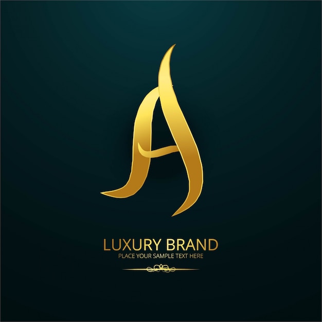 Gratis vector modern luxe merk logo