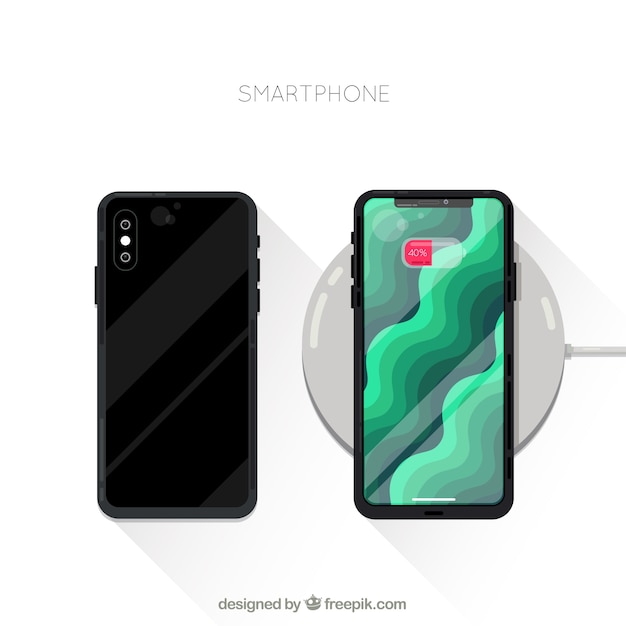 Gratis vector modern mobiele telefoon design