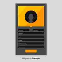 Gratis vector modern online registratieconcept