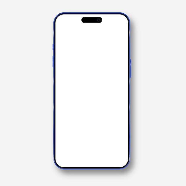 Modern Oval Notch Smartphone Realistisch Mockup