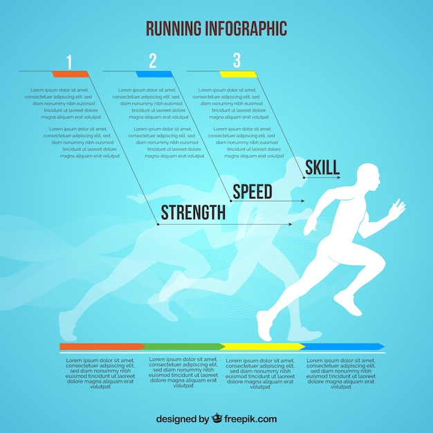 Modern runner infographic