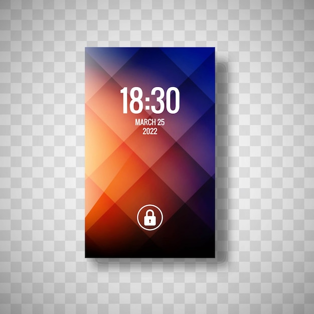 Gratis vector modern smartphone behang ontwerp