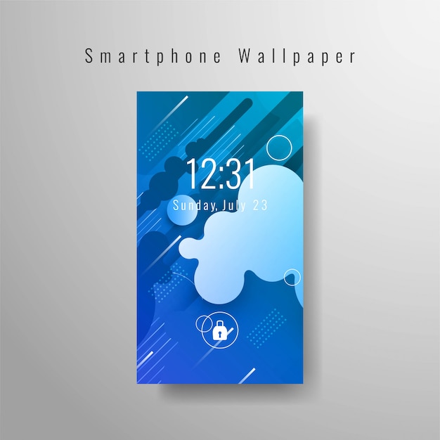 Gratis vector modern smartphone-behang