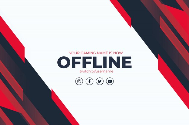 Modern Twitch-achtergrondontwerp
