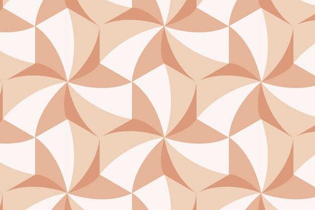Gratis vector moderne 3d geometrische patroon vector oranje achtergrond