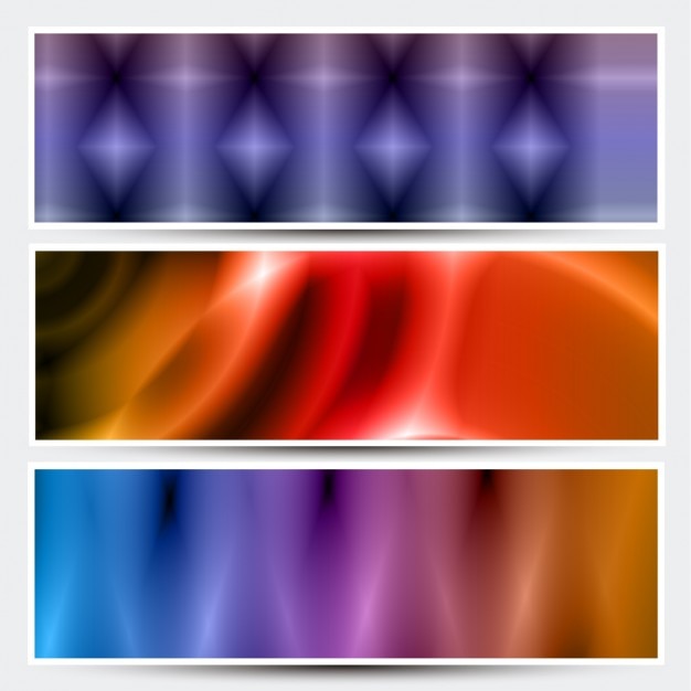 Moderne abstracte banners collection