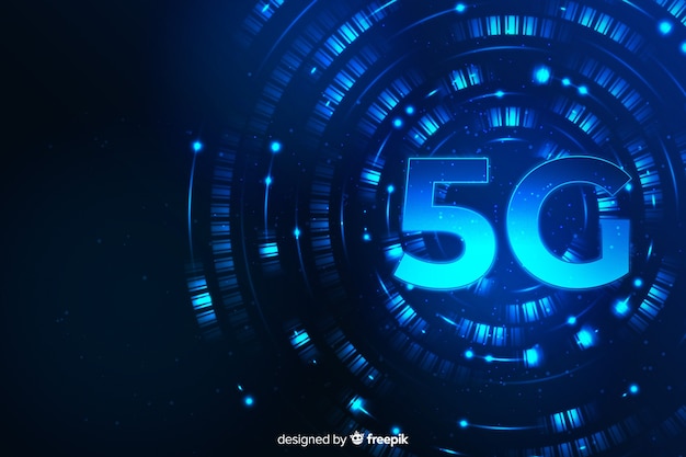 Moderne achtergrond 5g technologie