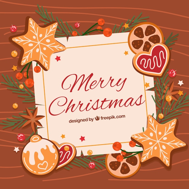 Gratis vector moderne achtergrond met kerstversiering