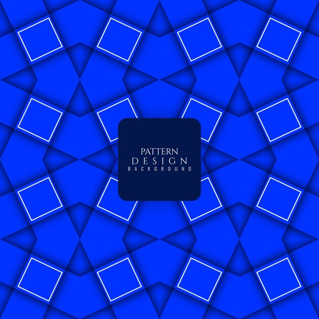 Moderne blauwe kleur naadloze patroon achtergrond
