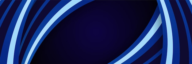 Moderne donker blauwe golf abstracte banner achtergrond. vector illustratie ontwerp voor presentatie, banner, dekking, web, flyer, kaart, poster, behang, textuur, dia, tijdschrift en powerpoint.