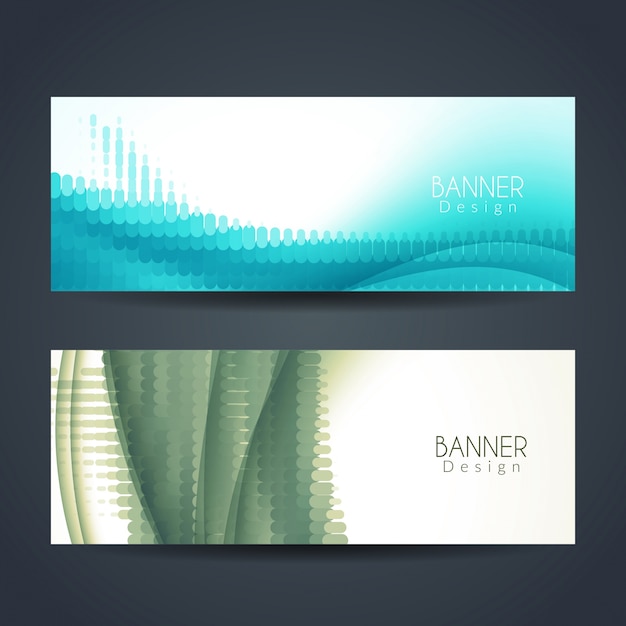 Moderne elegante banner ontwerpen