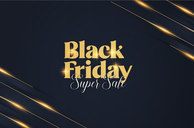 Moderne elegante Black Friday-banner met abstracte bannerachtergrond