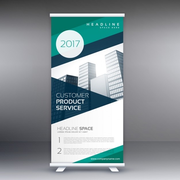 moderne elegante business roll up presentatie banner