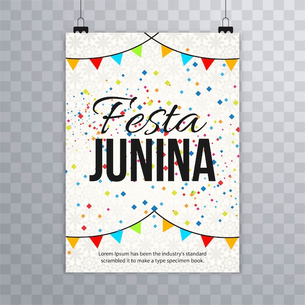 Gratis vector moderne festa junina achtergrond