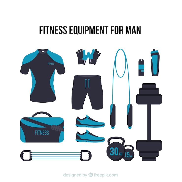 Gratis Vector moderne fitnessapparatuur voor de mens