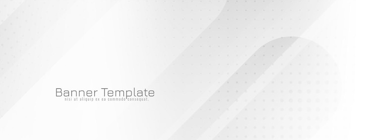 Gratis Vector moderne futuristische witte kleur strepen geometrische zakelijke banner