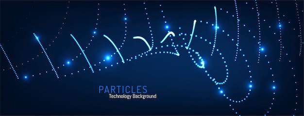 Moderne gloeiende deeltjes technologie achtergrond