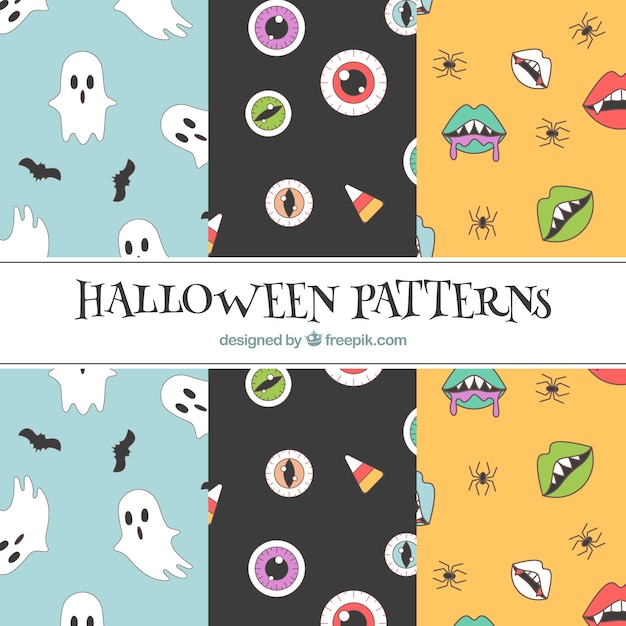 Moderne halloween patronen