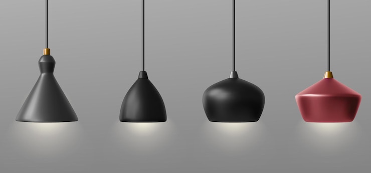 Gratis Vector moderne hangluchter voor plafondlichtvector