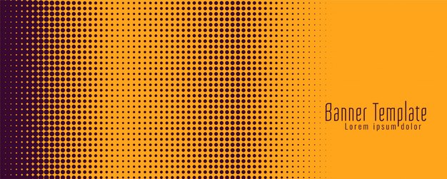 Moderne heldere halftone banner