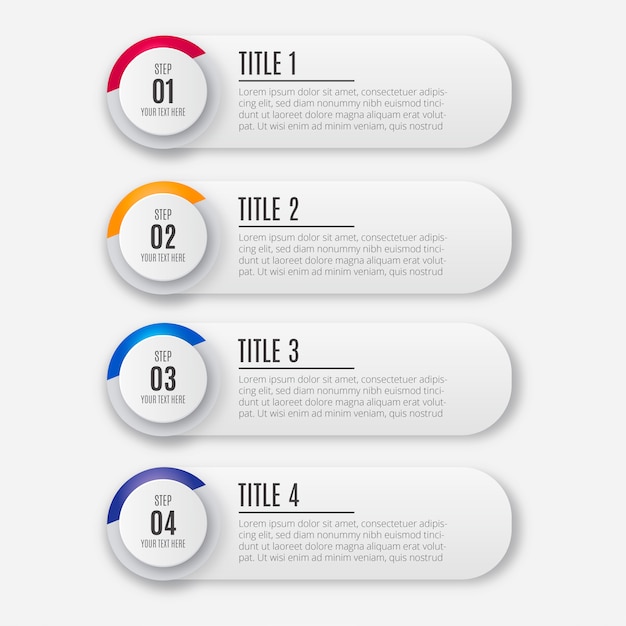 Moderne kleurrijke zakelijke infographic