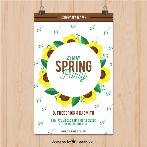 Gratis vector moderne lente feest folder